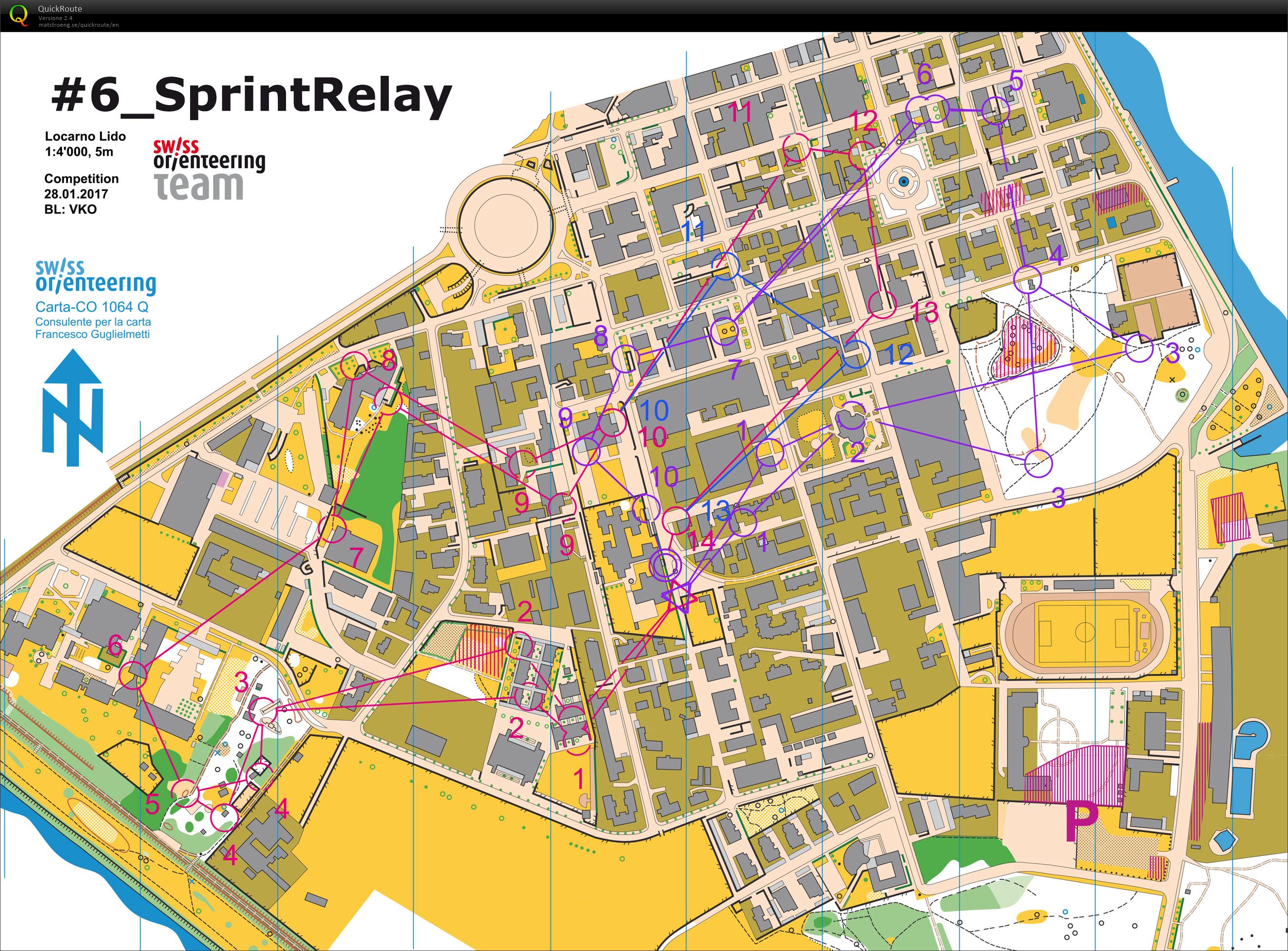 Sprint relay massenstart (28-01-2017)